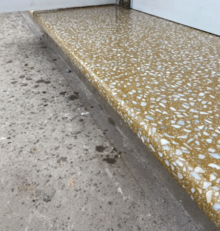 terrazzo step