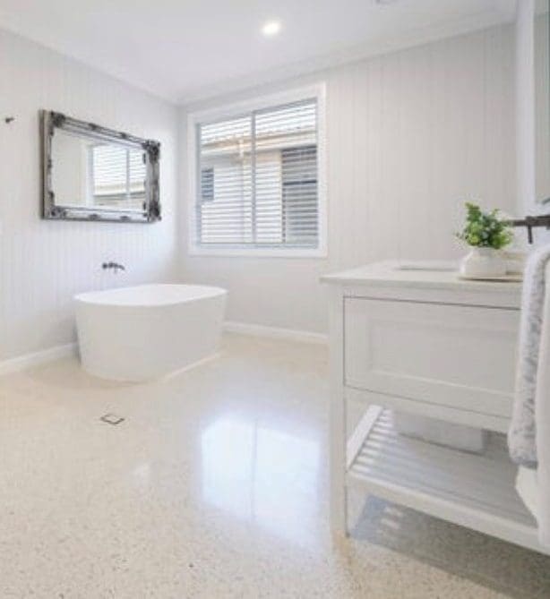 terrazzo bathroom floor